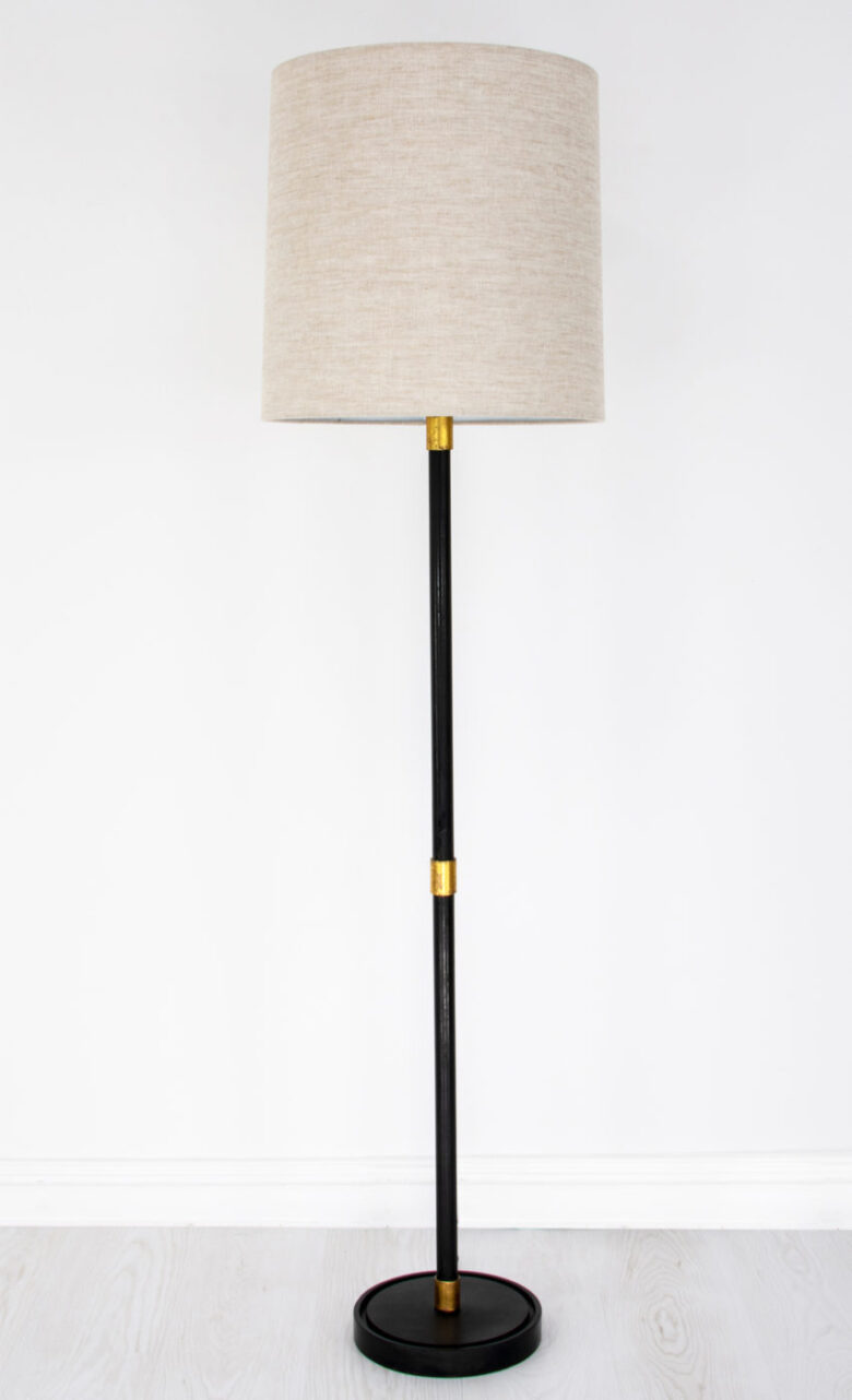 Sarasota Black & Gold Floor Lamp - Image 2