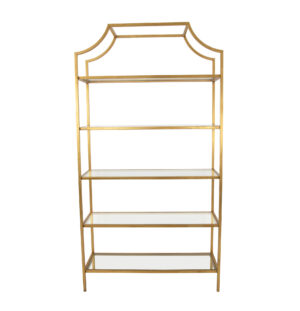 Altu Gold Leaf Large Shelf- Lillian Home