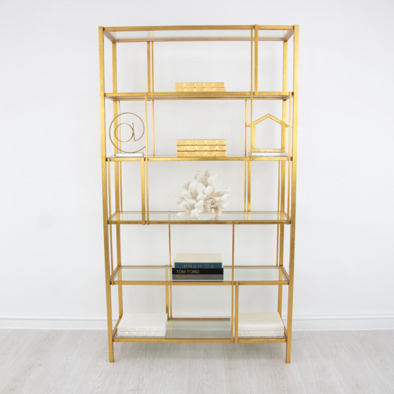 Darrel Gold Modern Shelf - Image 3