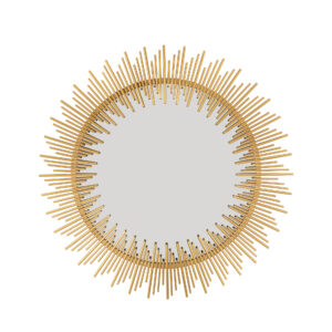 Pierre Gold Sunburst Mirror- Lillian Home