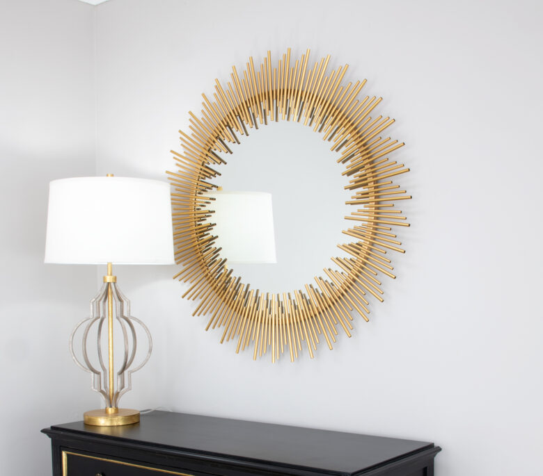 Pierre Gold Sunburst Mirror - Image 4