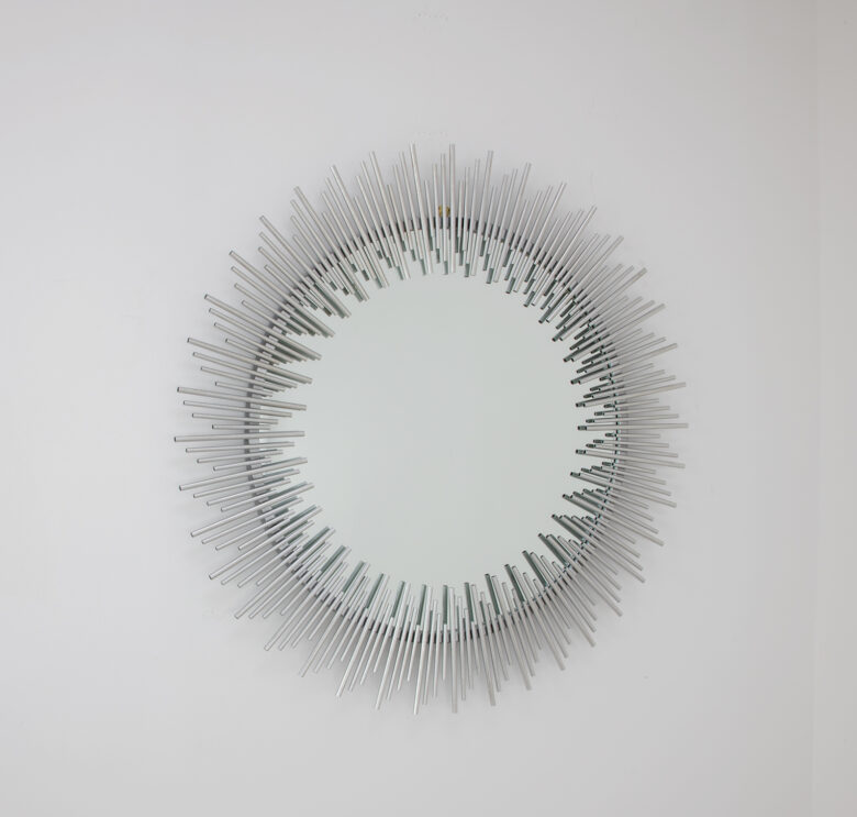 Pierre Silver Sunburst Mirror - Image 3