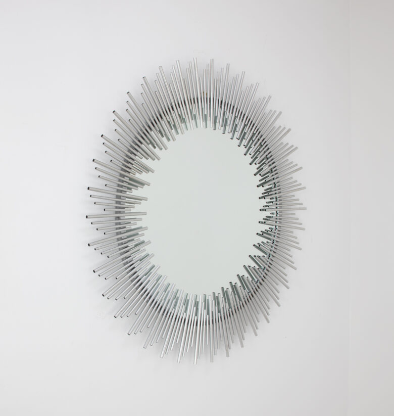 Pierre Silver Sunburst Mirror - Image 4