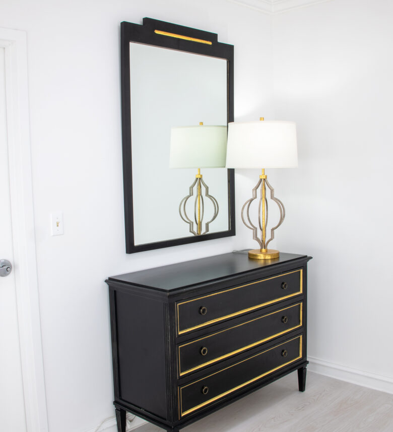 Ralph Black & Gold Wall Mirror - Image 5