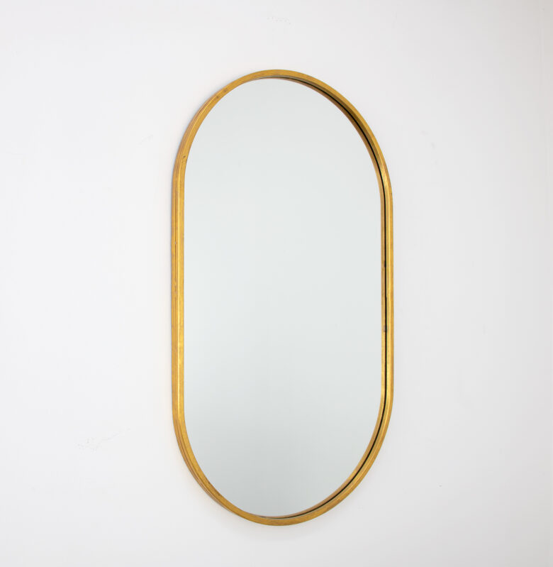 Tuma Gold Oval Wall Mirror - Image 2