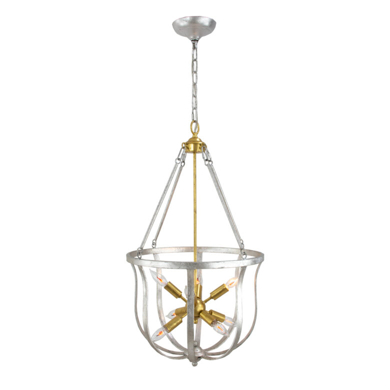 Maxim Silver & Gold Chandelier- Lillian Home