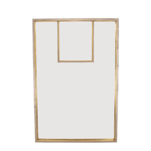 Porta Champagne & Gold Wall Mirror- Lillian Home