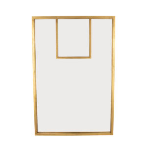 Porta Gold Wall Mirror- Lillian Home