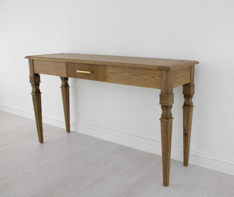 Mason Raw Oak Console Table - Image 2