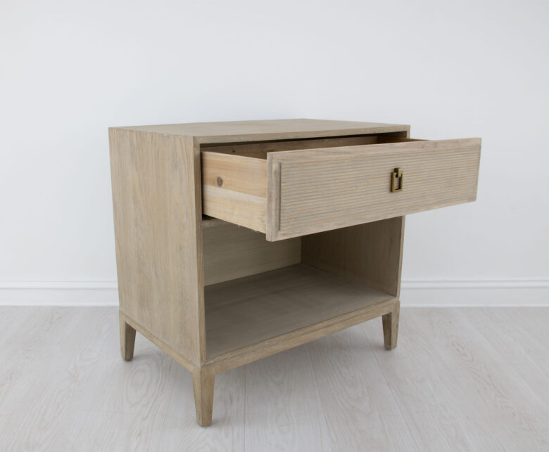 Sage Oak Wood Nightstand - Image 3