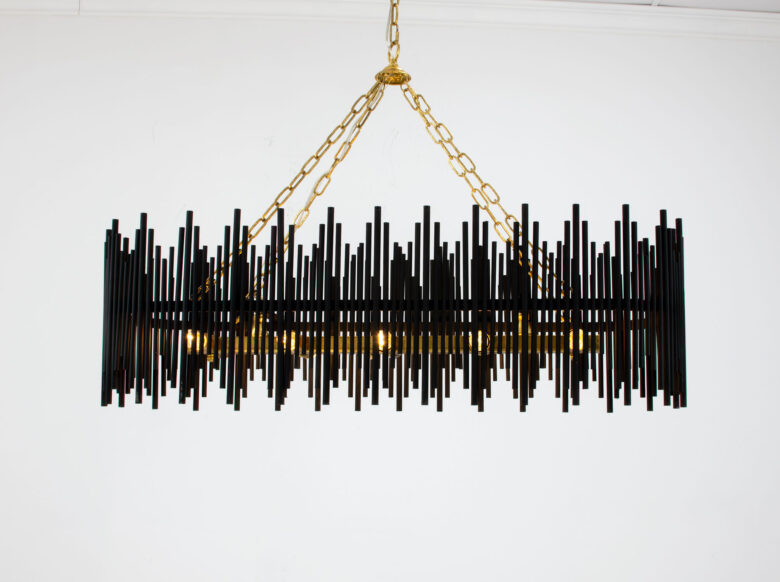 Atlas Black Oval Chandelier - Image 6