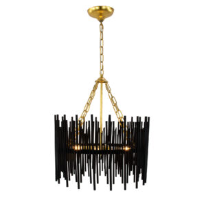 Atlas Black Small Chandelier- Lillian Home