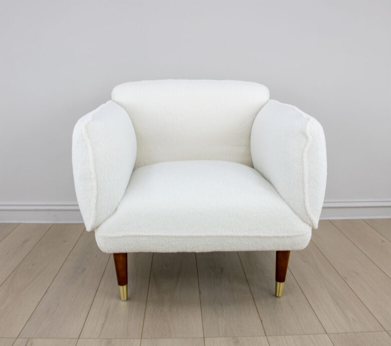 Lindsey White Armchair - Image 2