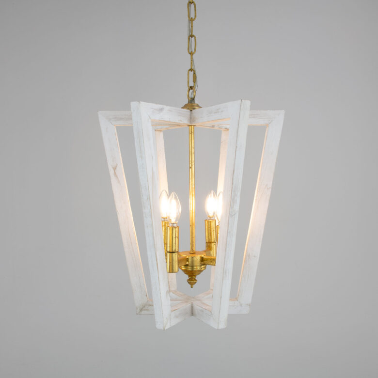 Lea White Oak Small Chandelier - Image 2