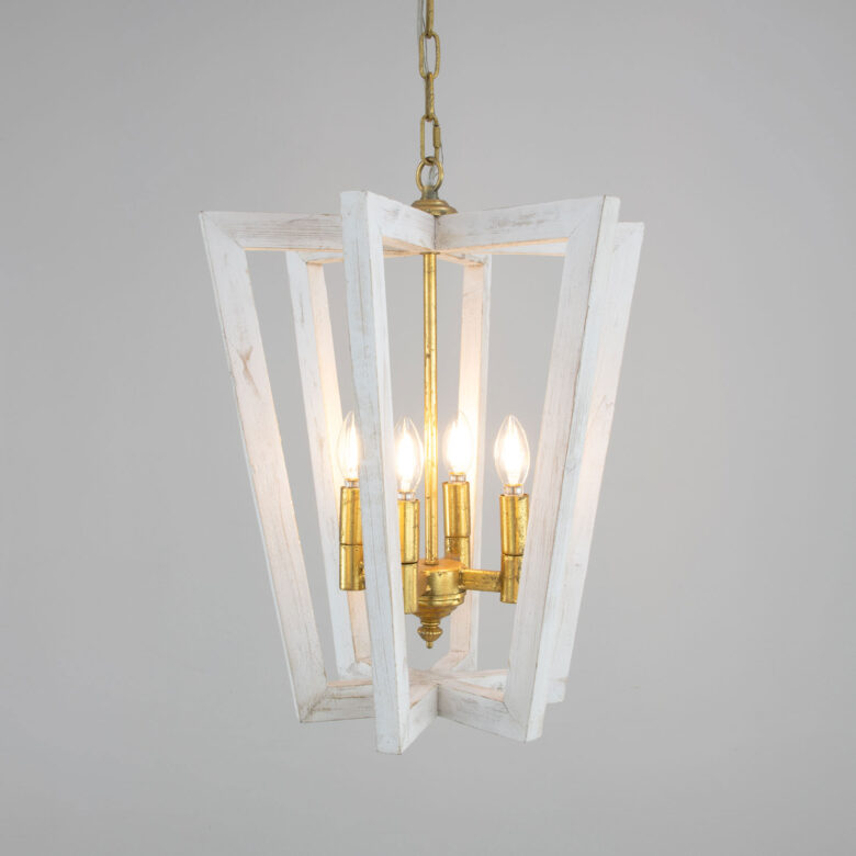 Lea White Oak Small Chandelier - Image 3