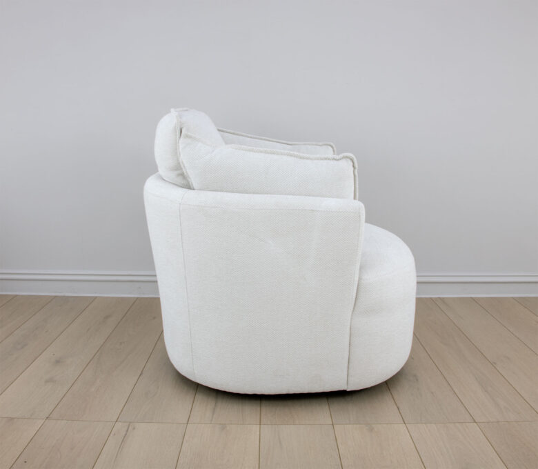 Maya Swivel Armchair Beige - Image 3