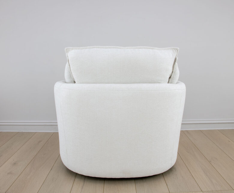 Maya Swivel Armchair Beige - Image 5