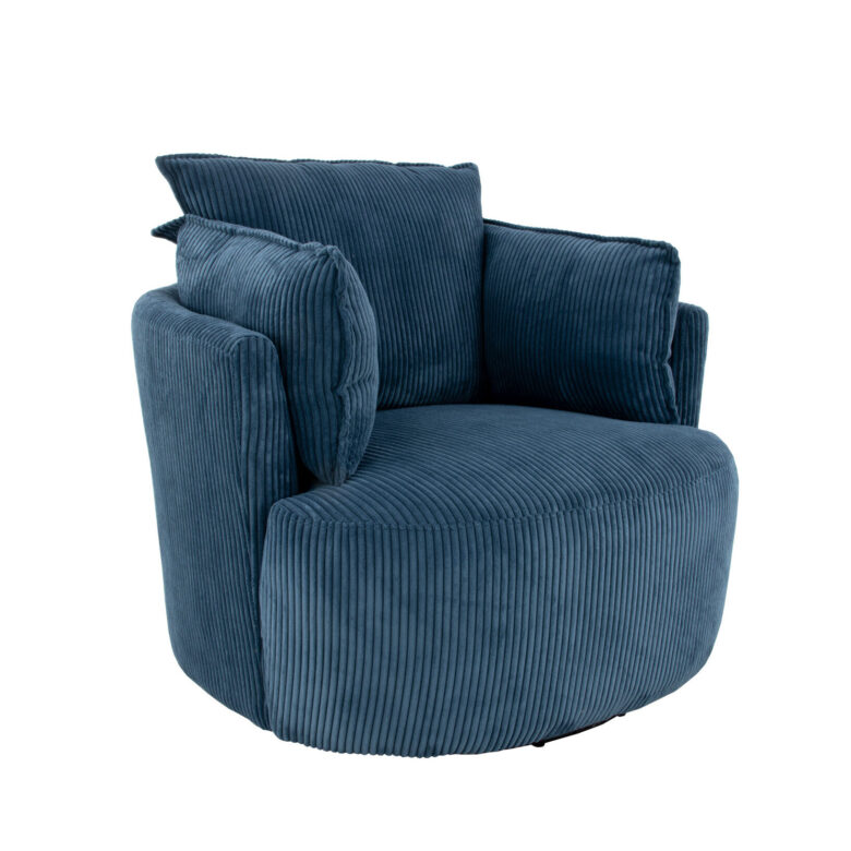 Maya Swivel Chair Navy- Lillian Home