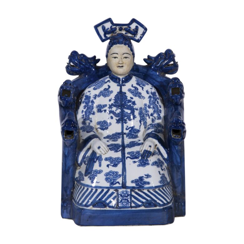 Blue And White Empress On Throne