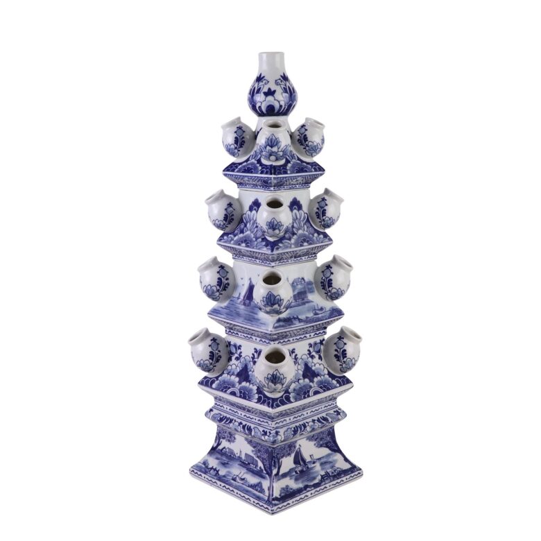 Blue And White Tulipiere Tower Small