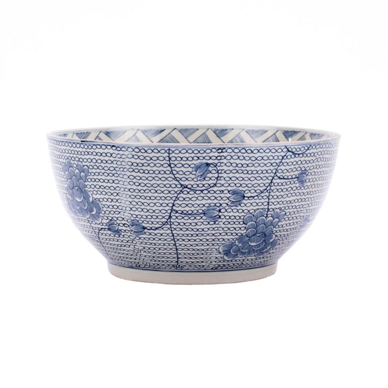 Blue And White Porcelain Chain Bowl