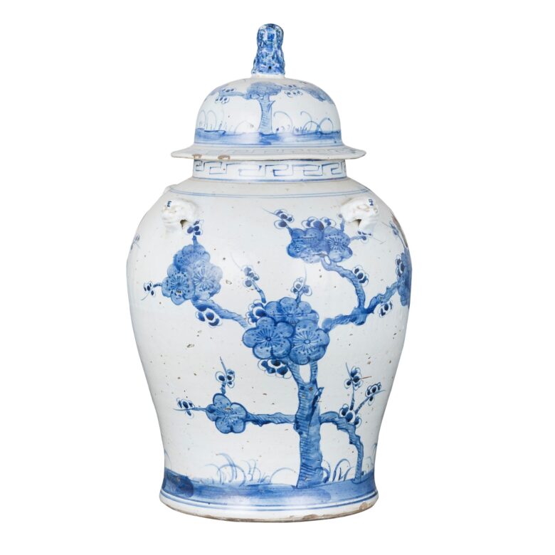 Vintage Temple Jar Plum Blossom