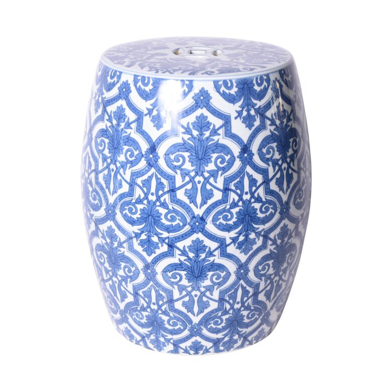 B&W Paris Floral Garden Stool