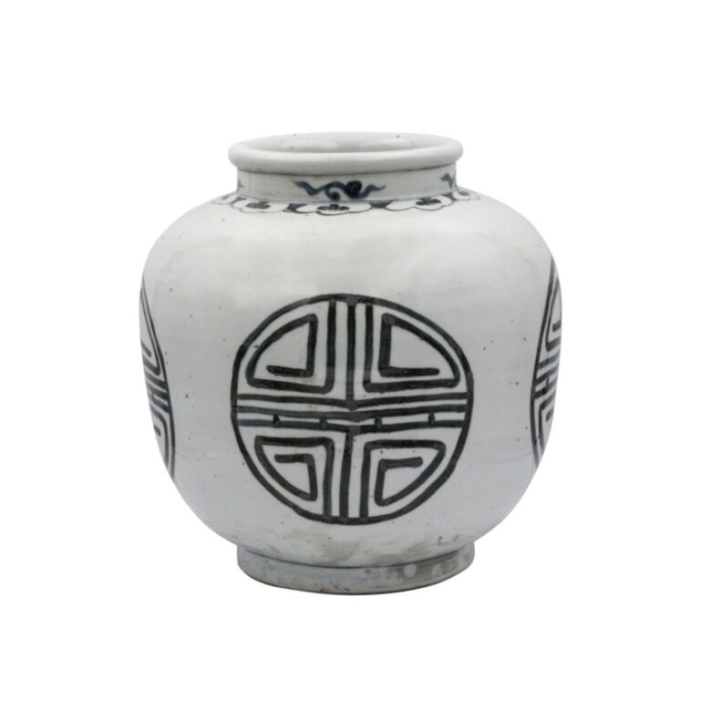 Indigo Yuan Longevity Open Top Jar