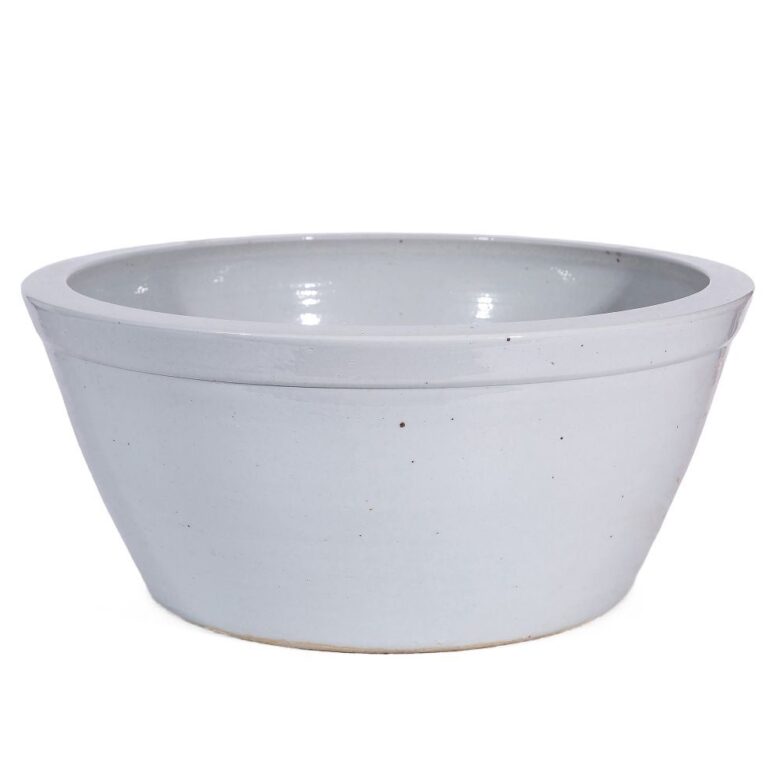 Busan White Basin Planter Large