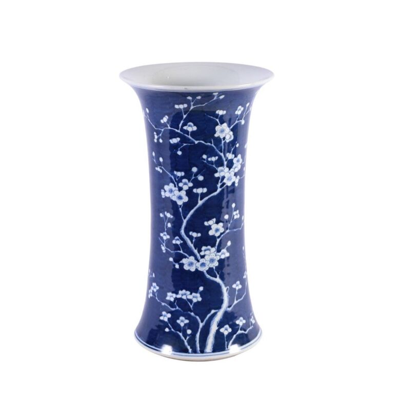 B&W Plum Blossom Umbrella Stand Vase