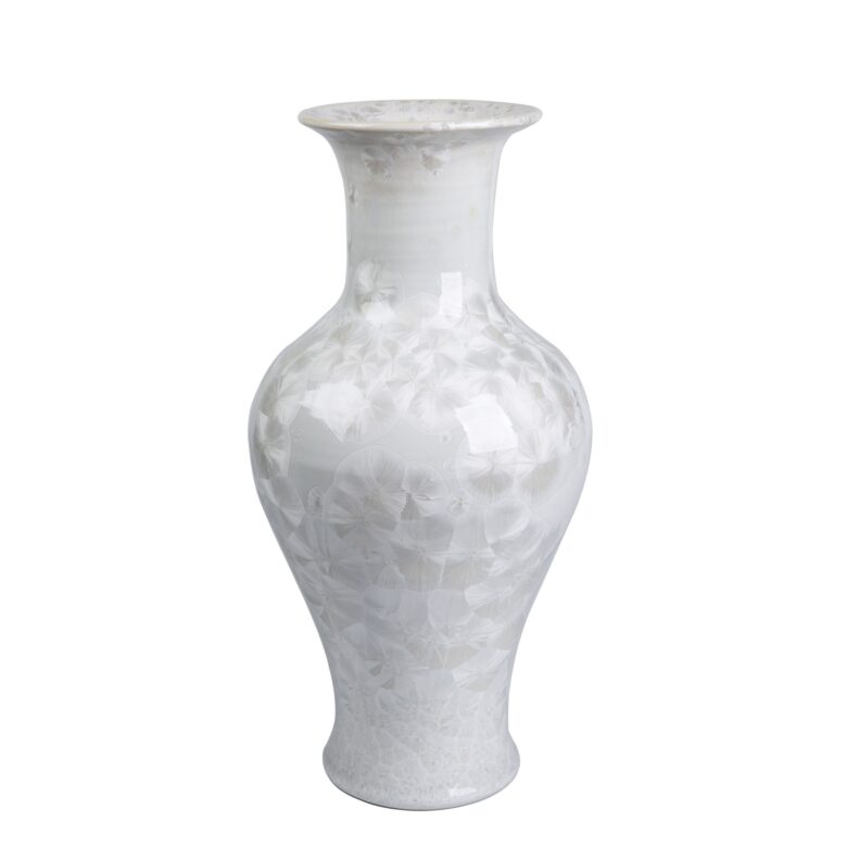 White Crystal Shell Fishtail Vase Medium