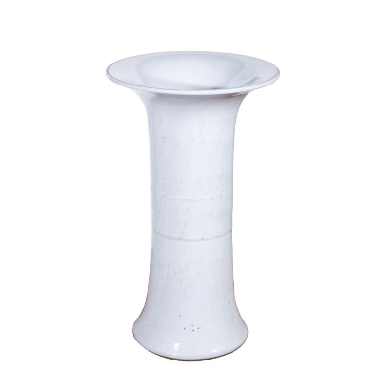 Village White Bouquet Vase Short