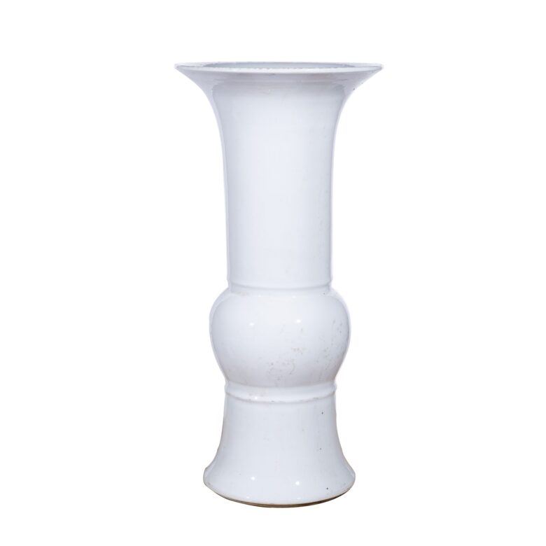 Village White Bouquet Vase Tall