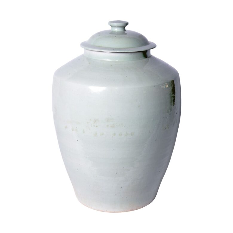 Lidded Barn Jar Mint Green