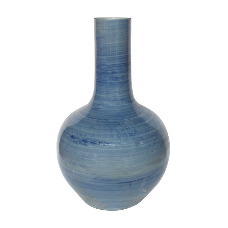 Lake Blue Globular Vase Medium