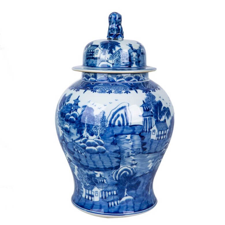 Mountain Pagoda Temple Jar Small