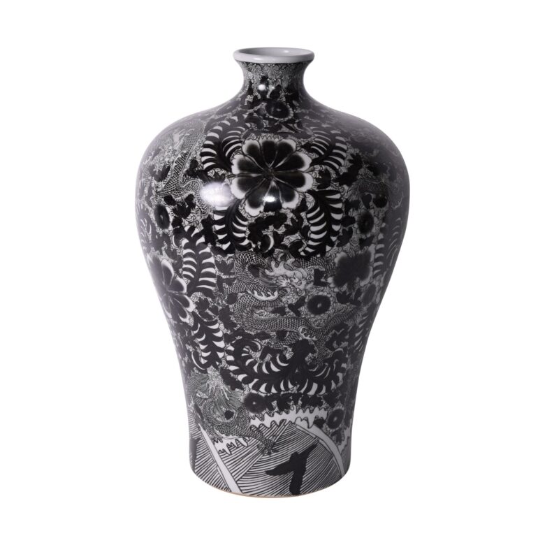 Black Dragon Prunus Vase