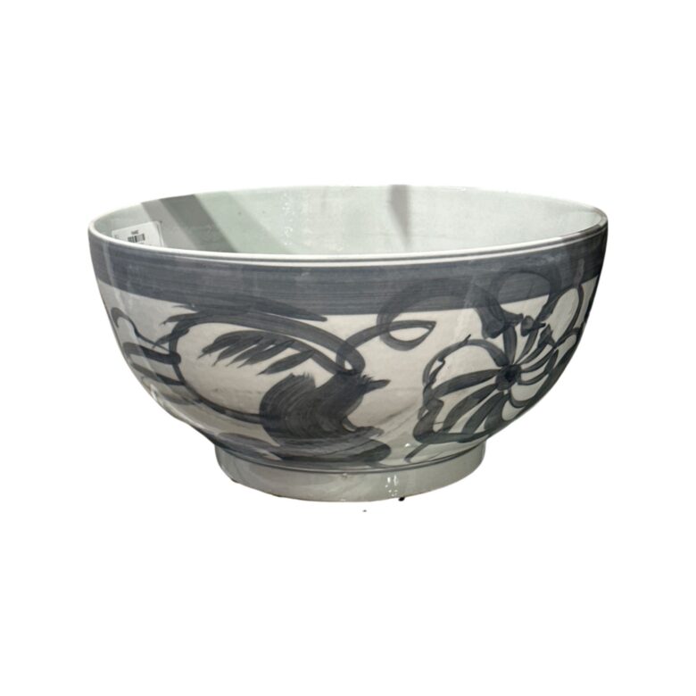 Black Silla Bowl Twist Flower - Small