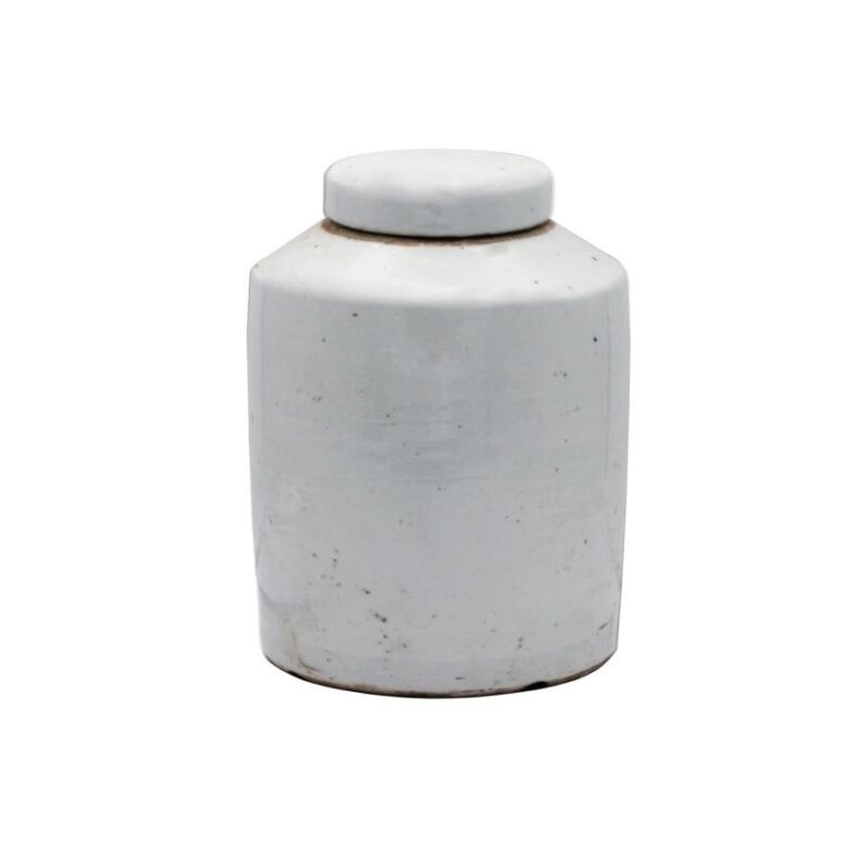 Busan White Porcelain Tea Jar Small