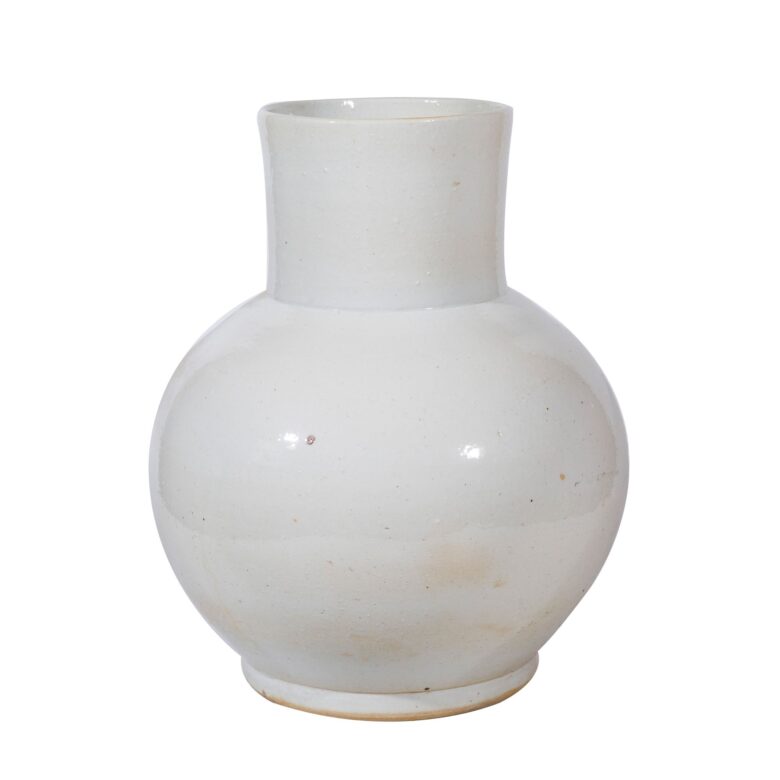 Busan White Balloon Vase Large