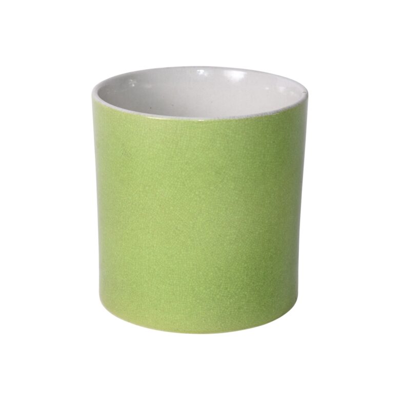 Lime Green Orchid Pot - Small