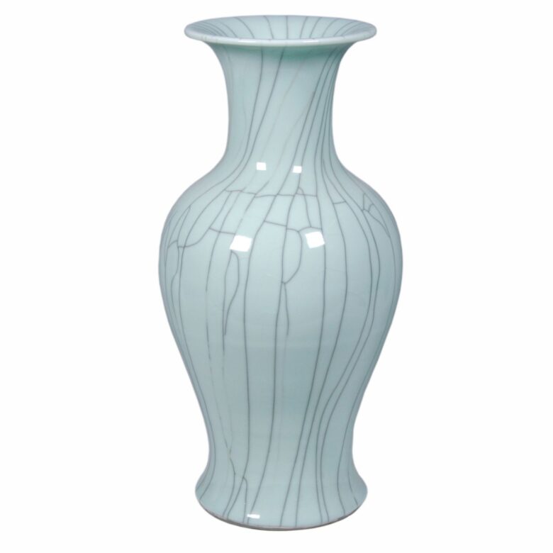 Crackle Celadon Fish Tail Vase