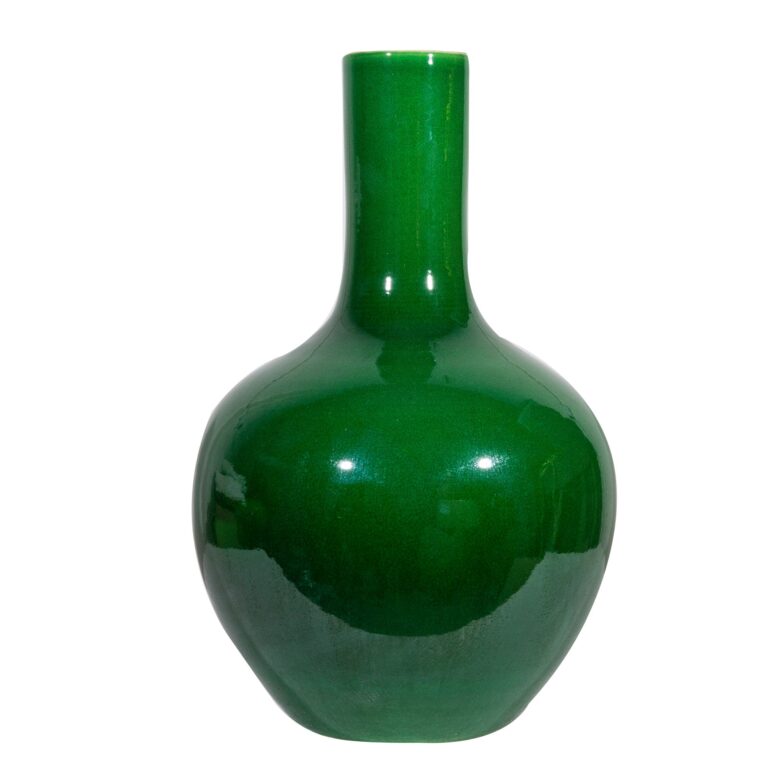 Emerald Green Globular Vase Medium