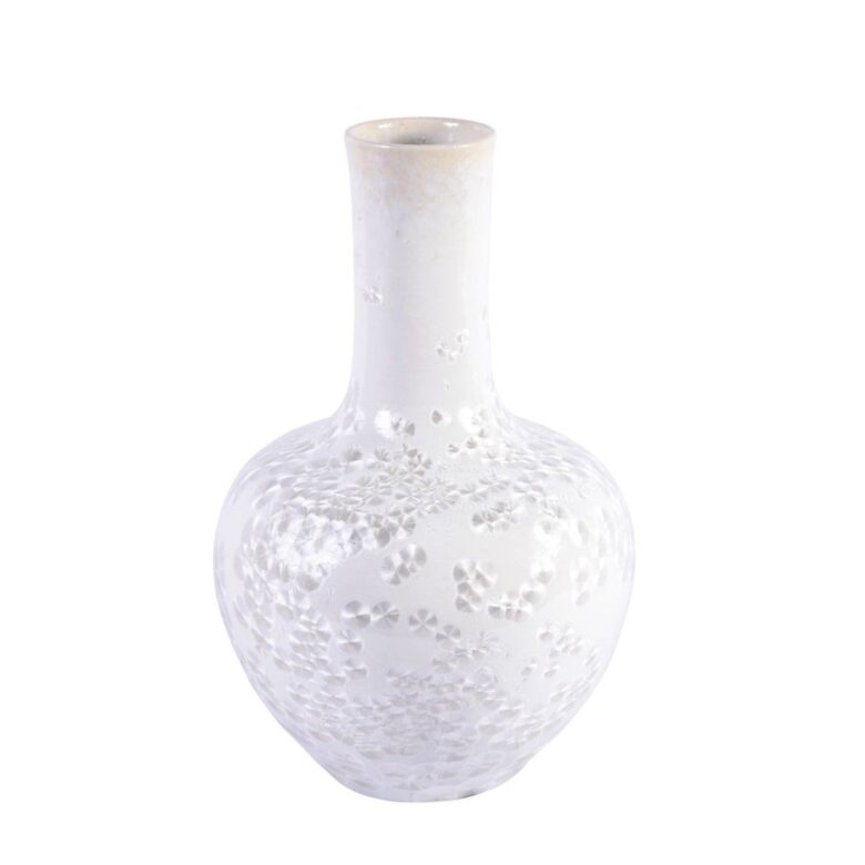 Crystal Shell Globular Vase