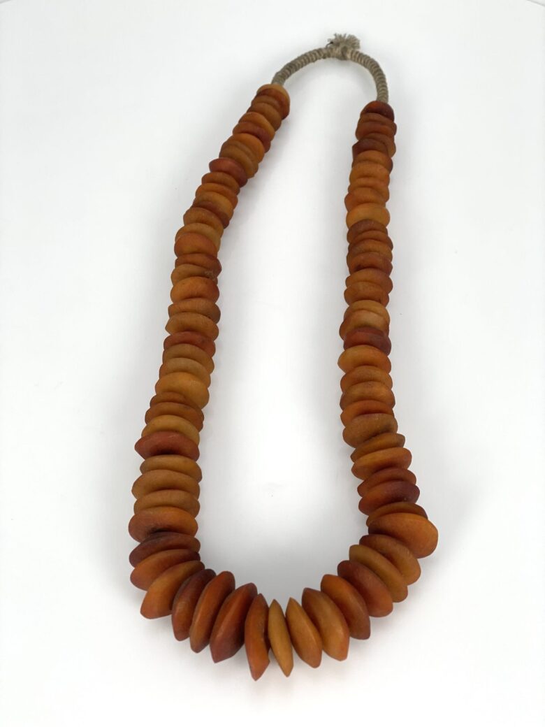 Brown Disk Nigeria Water Buffalo Bone Beads Large