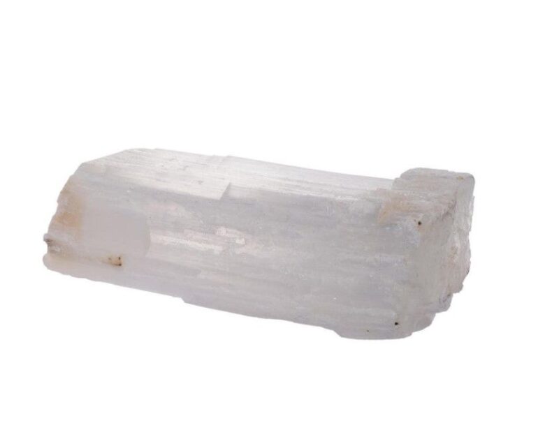 Selenite Fireplace Log Large