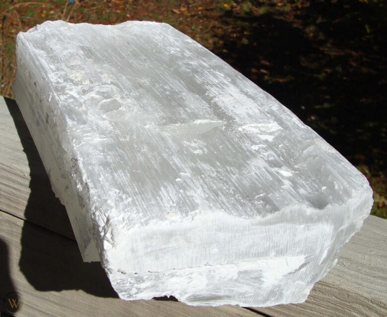 Selenite Fireplace Log Extra Large