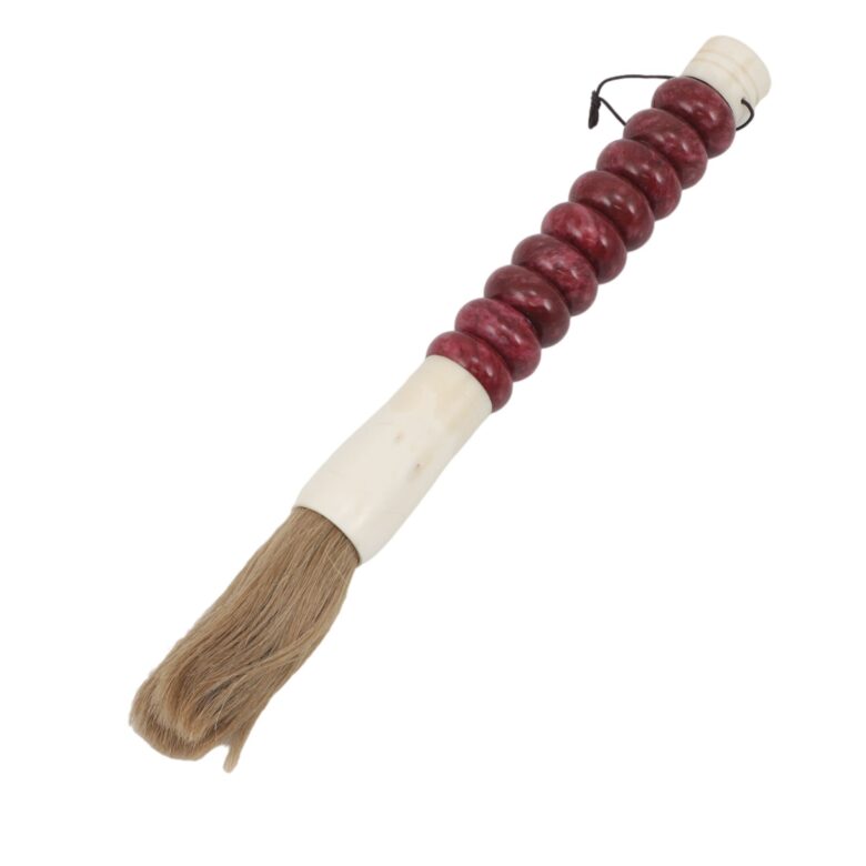 Large Red Jade Abacus Calligraphy Brush