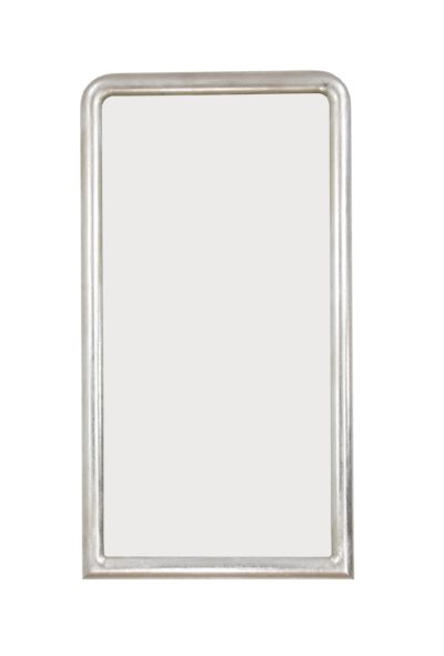 Mia Modern Tray Frame Wall Mirror - Silver