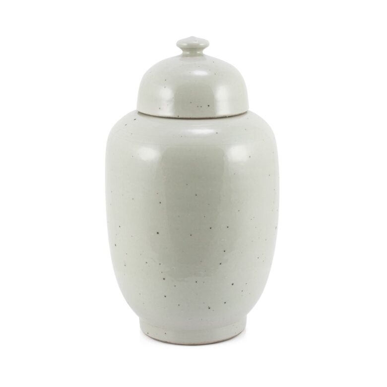 Vintage White Ginger Jar